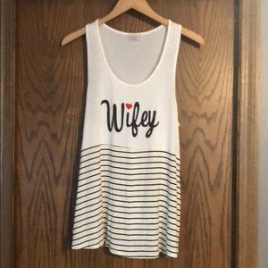 Cute novelty wifey tank - L/XL